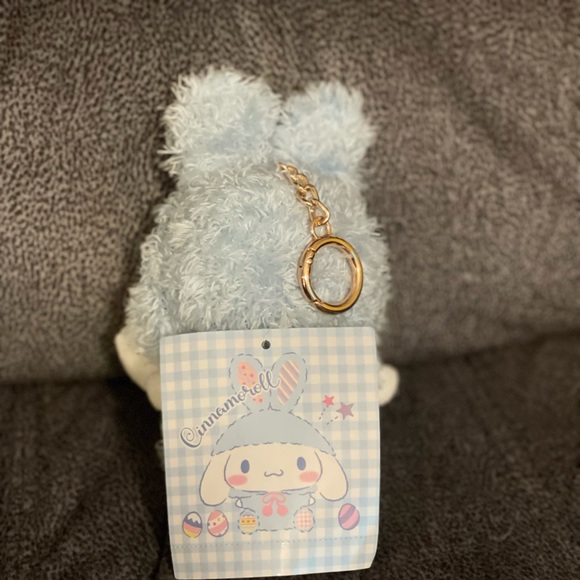 Fuzzy Cinnamoroll x Rabbit Cosplay Plush Keychain (5.5”) - Picture 6 of 8